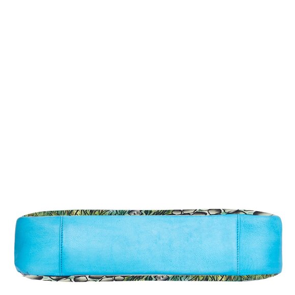 Hand-Painted Leather Animal Artwork Hobo Shoulder Bag, Sling Purse - Picture 6 of 7